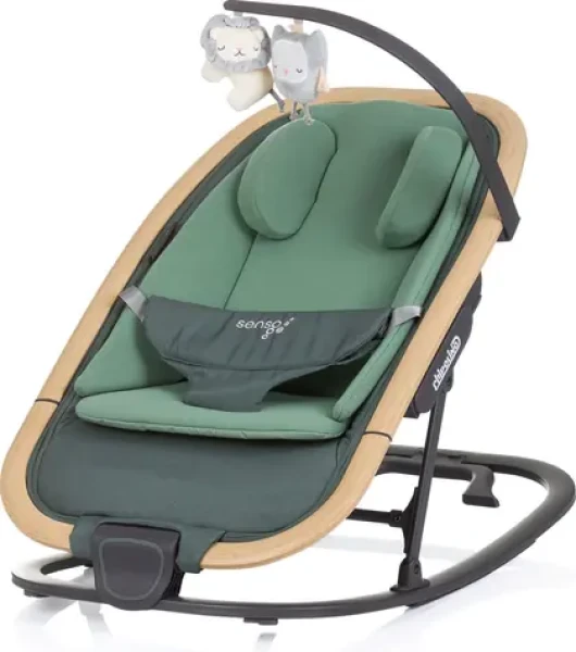 CHIPOLINO Kojenecké lehátko Senso Basil+Wood (SHESO0253BA)
