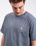 Tričko Carhartt WIP S/S Chase T-Shirt Cozy Blue/Gold