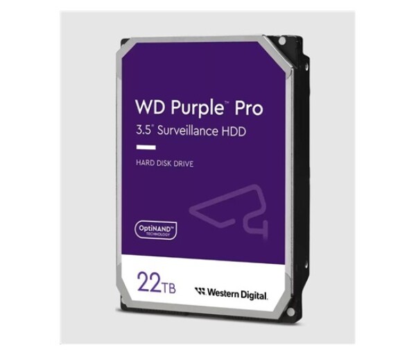 WD PURPLE PRO WD221PURP 22TB, SATA III 3.5", 512MB 7200RPM, 265MB/s, CMR EDF_8100404