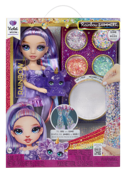 Rainbow High Panenka se slizem a třpytkami - Violet fialová - MGA