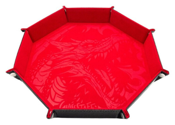 Dice tray - Dragon Skin Edition- Osmihran - Červený