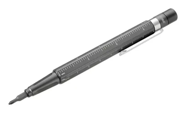 TROIKA CONSTRUCTION TOOL 13 / Multifunkční nástroj / 12 bitů / magnetický hrot / hliník (BIT20/TI)