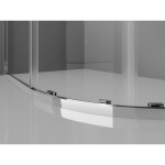 MEXEN/S - Exo čtvrtkruhový asymetrický posuvný sprchový kout 100 x 80, transparent, chrom 8132-100-080-01-00