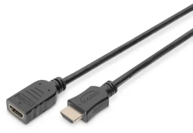 Digitus HDMI High Speed / Prodlužovací kabel / s Ethernetem / M/F / 5 m / pozlacené kontakty (AK-330201-050-S)