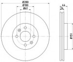 Brzdy kotouče desky přední RENAULT MEGANE II 280mm