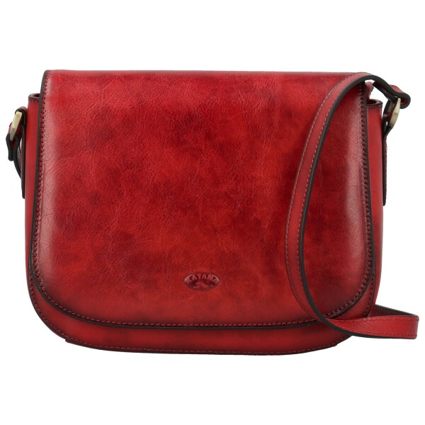 Luxusní dámská kožená crossbody kabelka Katana Silas, vínová