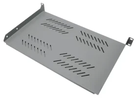 XtendLan 280mm šedá / Police do racku / univerzál / 1U / 25kg nosnost (CPOLIC1U28-G)