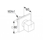 KLUDI - Decus Ventil pod omítku, matná bílá 548165375