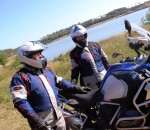 Dámská bunda na moto Xrc Winkle 2.0 Wtp adventure black/grey/blue/red - M / modrá