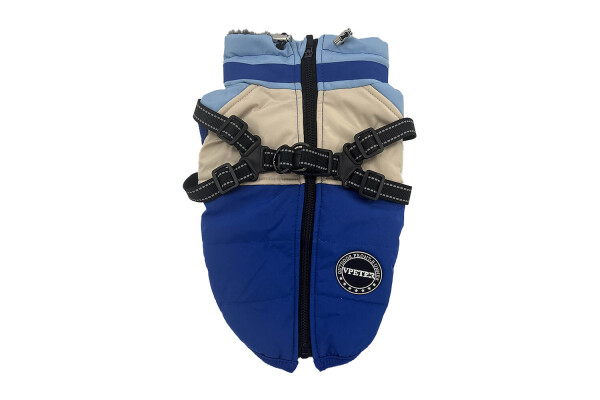 Nexo zimní bunda pro psa na ZIP Barva: Modrá, Délka zad (cm): 38, Obvod hrudníku: 42 - 50 cm