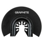 GRAPHITE Půlkruhový pilový kotouč HCS na dřevo, 87 mm, 200 zubů 56H062 GRAPHITE