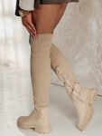 Dámské béžové kozačky ELEFIVE FashionStreet ZY0579 37