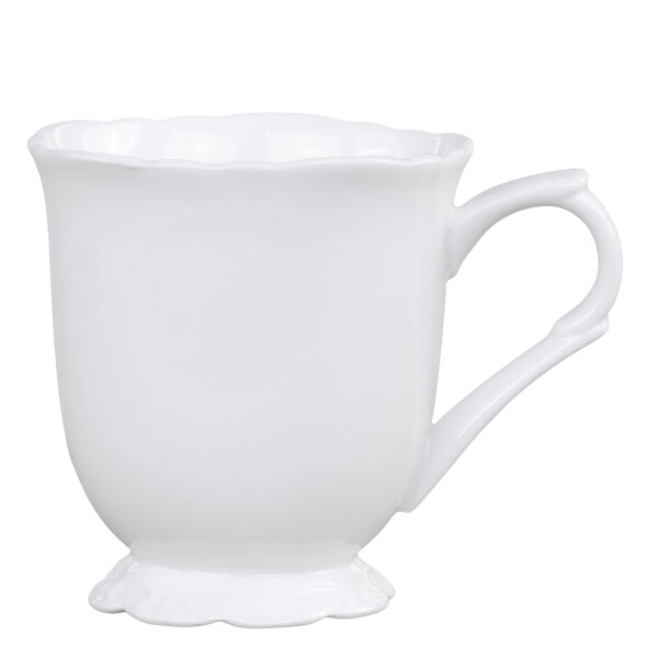 Chic Antique Porcelánový hrníček Provence 250 ml, bílá barva, porcelán