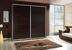 Šatní skříň Penelopa bez zrcadla Barva korpusu: Kaštan - wenge, Rozměry: 205 cm, Dveře: Bez zrcadla