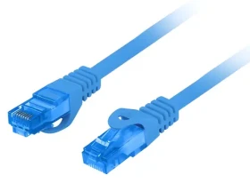 Lanberg Patchcord CAT6a S/FTP modrá / Patch kabel / 1 m / LSZH (PCF6A-10CC-0100-B)