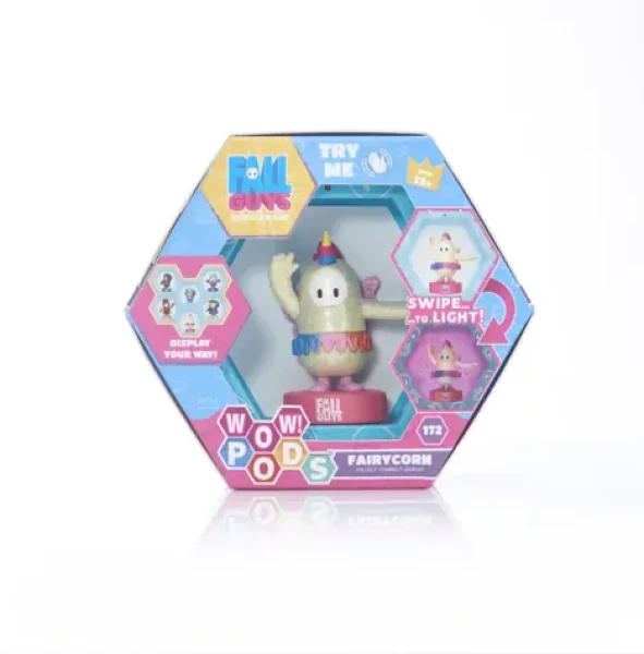 WOW STUFF POD Fall Guys Fairycorn / Sběratelský POD / LED osvětlení / Infra senzor / 3× AAA baterie v balení (FG-1001-02EPM)