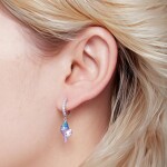 Stříbrné náušnice Mušle stříbro 925/1000, Stříbrná