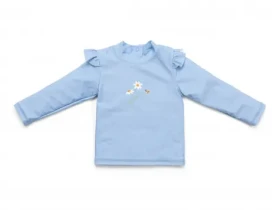 Little Dutch Plavecké triko dlouhý rukáv Daisies Blue vel. 86/92 (CL24048178LD)