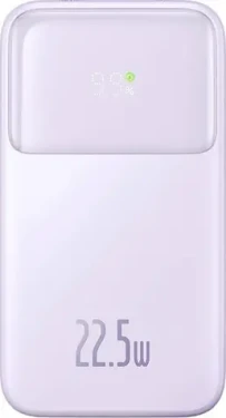 Baseus PPMD020005 Comet fialová / Powerbanka / 10000mAh / 1x USB-A / 1x USB-C / 22.5W (PPMD020005)