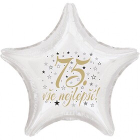 75. narozeniny balónek hvězda Balonky.cz 75. narozeniny balónek hvězda Balonky.cz