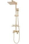 REA - Sprchový set s baterií 150mm Jack kartáčované zlato REA-P7050