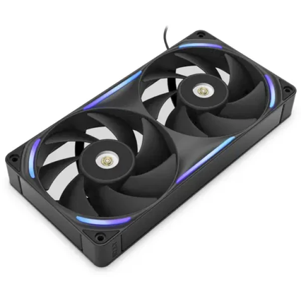NZXT F240X černá / 2x 120mm / Fluid Dynamic Bearing / 41 dB @ 2300 RPM / 75.5 CFM / 4-Pin PWM + 4-Pin RGB (RF-U24PN-B1)