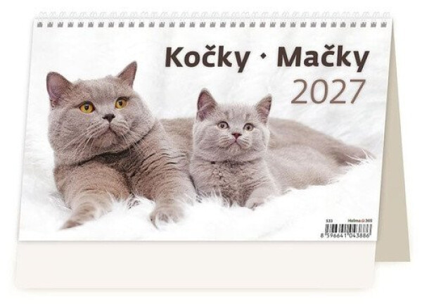 Kalendář stolní 2027 - Kočky