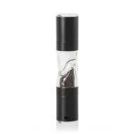 AdHoc DUOMILL PURE černá / Mlýnek na sůl a pepř / 2v1 / keramický mechanismus CeraCut® / 22 cm (MP903)