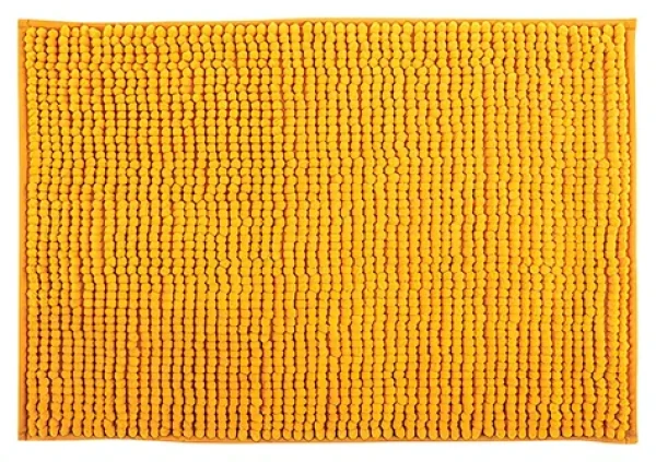 MSV CHENILLE žlutá / Koupelnová předložka / mikrovlákno / protiskluzová / 50 x 80 cm