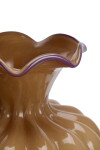 MADAM STOLTZ Skleněná váza Apricot/Lilac, hnědá barva, sklo