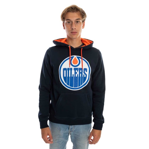 47 Brand Pánská mikina Edmonton Oilers Core 47 BALLPARK Pullover Hood Fall Navy Velikost: