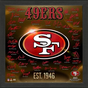 Highland Mint Obraz San Francisco 49ers NFL Signature Logo 2023