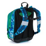 Bagmaster ALFA 21 B školní tříkomorový batoh - kostičky