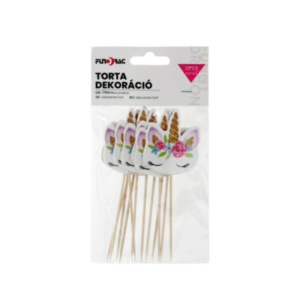 Dortisimo Zápich do dortu Jednorožci (12 ks)