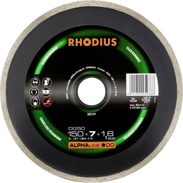Rhodius 303197 diamantový řezný kotouč 150 mm 1 ks obklady, keramika