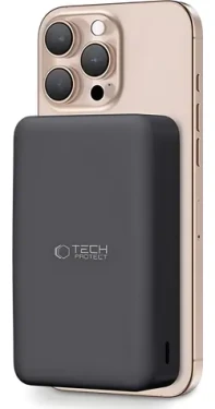 Tech-Protect PB12 LifeMag černá / Powerbanka / 20 000 mAh / MagSafe bezdrátové nabíjení (5906302375790)