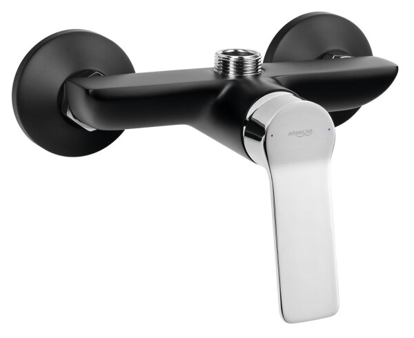 AQUALINE - SINTRA nástěnná baterie 3/4", bez ramínka, černá mat/chrom SX013