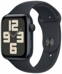 Apple Watch SE (2023) GPS 44mm Temně inkoustové hliníkové tělo - Temně inkoustový sportovní řemínek M/L / 160-210 mm (MRE93)