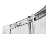 BESCO - Čtvrtkruhový sprchový kout MODERN CHROM 190 - Barva rámu - Chrom/Leštěný hliník (ALU), Rozměr A - 90, Rozměr B - 90, Rozměr C - 190, Směr zavírání - Univerzální Levé / Pravé, Výplň - Fume bezpečnostní sklo - 6 mm BO290CTVRTCG