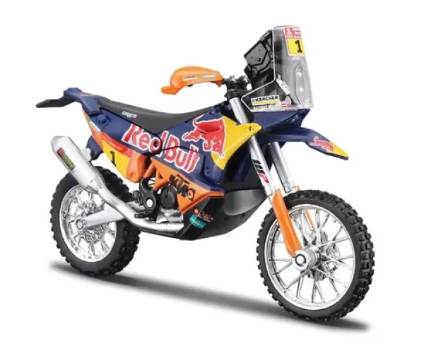 Bburago Motocykl Red Bull KTM Factory Racing - KTM Rally 2019 - Dakar Rally