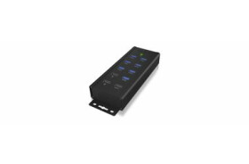 IcyBox IB-HUB1703-QC3 USB Hub černá / 7x USB 3.0 / 1x QC 3.0 nabíjecí port / 2x rychlý nabíjecí port (IB-HUB1703-QC3)