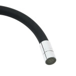 Dřezová baterie SAT se silikonovým ramínkem černá/chrom SATBSD290C SATBSD290C