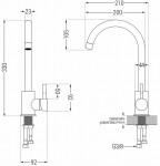 MEXEN - Foggia dřezová baterie růžové zlato 671800-60