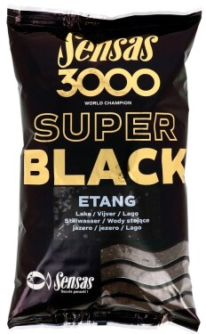 Sensas Krmítková směs 3000 Super Black 1kg,Sensas Krmítková směs 3000 Super Black 1kg
