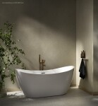 DEANTE - Silia kartáčovaný bronz Vanová baterie, volně stojící, se sprchovým setem BQS_C17M