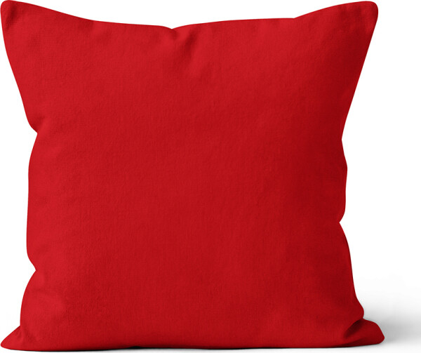 Mikroplyšový polštář 40x40 cm Červený