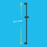 GROHE - Vitalio Universal Sprchová tyč 90 cm, matná černá 269612431