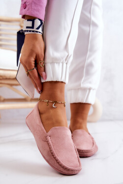 Dámské Semišové Mokasíny růžove Morreno 41