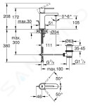 GROHE - Plus Umyvadlová baterie s výpustí, chrom 32612003