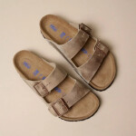 Birkenstock Arizona Soft Footbed Oiled Leather Tabacco Brown Narrow Žabky pro muže/dámy (0552813) 44